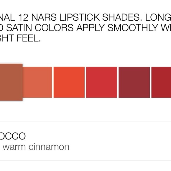 NARS cosmetic- Morocco LIPSTICK color - Picture 2 of 5